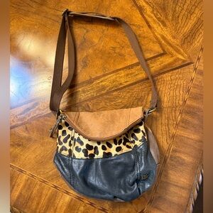 The Sak Brown and Black Leopard Bag